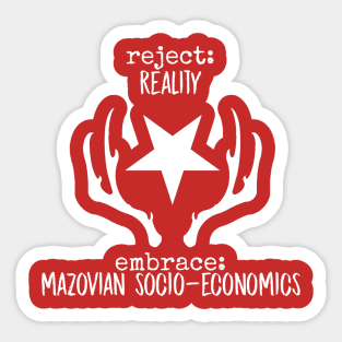 mazovian socio-economics Sticker